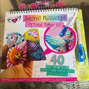 Girls secret message fortune teller kit